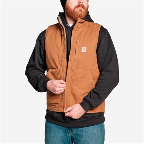 Carhartt Mock Neck Vest Med Sherpa For 2 Farver104277 Mister Erhverv Næstved