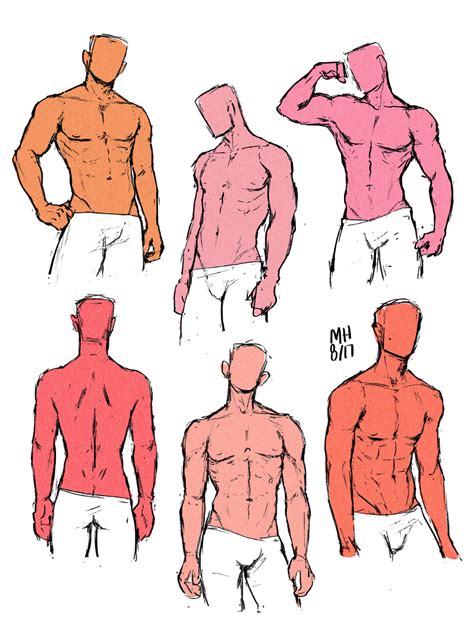 Anime Male Anatomy Pose Figure Drawing Reference Art Reference Poses