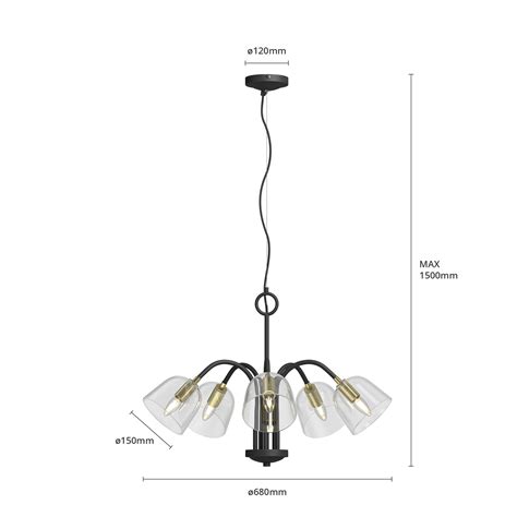 Lucande Anjita Lampa Wisz Ca Szklane Klosze Pkt Lampy Pl