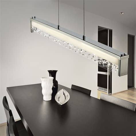 Led Pendel Kristall Decken Leuchte Chrom Wohnzimmer H Nge Lampe