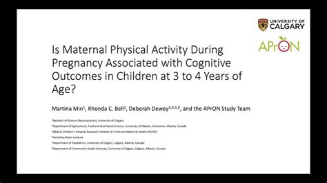 Is Maternal Physical Activity During Pregnancy Associated With