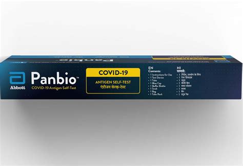 Buy PANBIO COVID ANTIGEN SELF TEST 1 TEST KITS ICMR APPROVED TEST