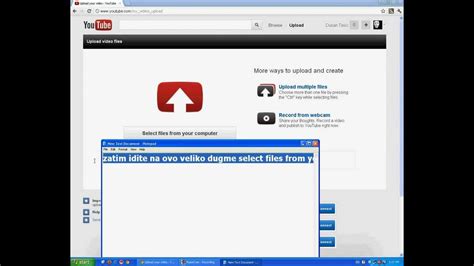 kako postaviti video na youtube - YouTube 