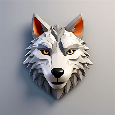 A 3D icon of Wolf face emoji by Phuc Trinh - Playground