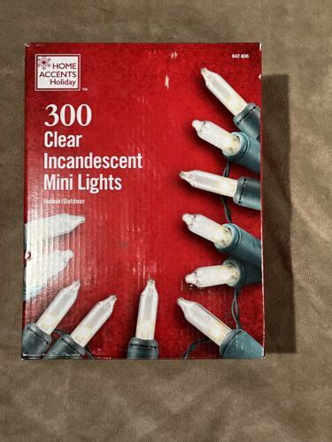 Home Accents Holiday 300L Clear Incandescent Mini Lights EBay