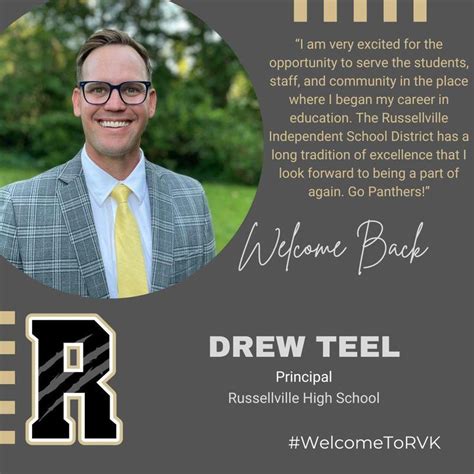 Teel Hired As New Rhs Principal Russellville High School