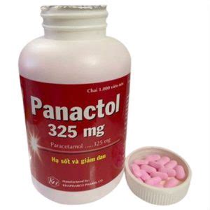 Thuốc Panactol 325mg Khapharco giảm đau và hạ sốt 1000 viên VIFA