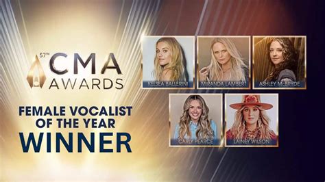 CMA Awards: Female Vocalist Of The Year Goes To...