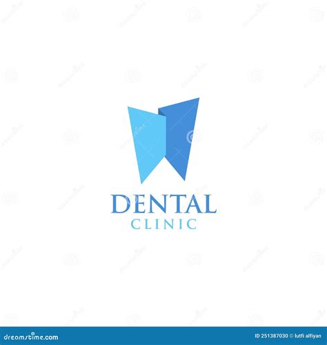 Creative And Elegant Of Geometric TOOTH CLINIC Logo Design Concept