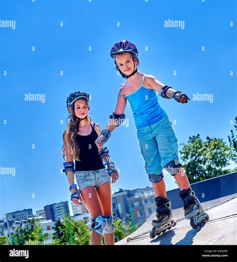 Teen Girl Rides His Skateboard Stock Photo Alamy