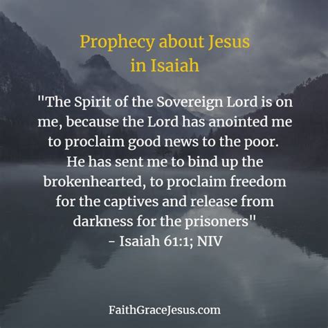 Prophecy about Jesus in Isaiah | Faith - Grace - Jesus