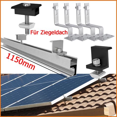 Solarmodul Montageschiene Befestigungssystem Solar Alu Halterung