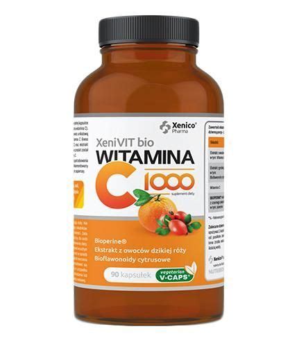 Witamina C 1000 kapsułki wegańskie 90 szt XeniVIT bio Witaminy na