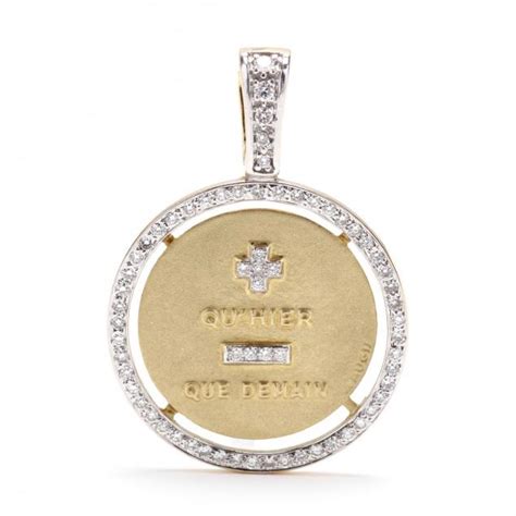 18KT Gold and Diamond French Motto Pendant (Lot 22 - Important Fall AuctionSep 22, 2018, 10:00am)