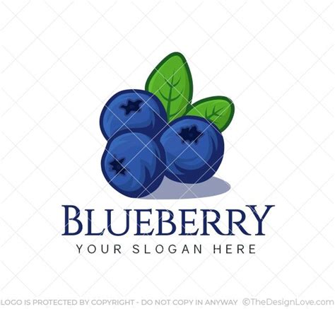 Blueberry Logo Business Card The Design Love Blueberry Business