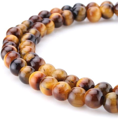 Amazon BEADNOVA Yellow Tiger Eye Beads Natural Crystal Beads Stone