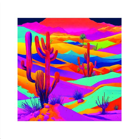 Desert Landscape Art Art Print Digital Download Printable - Etsy