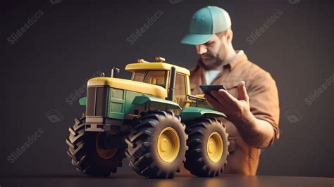 Fondo Revolucionando La Agricultura Una Ilustraci N D De Un Agricultor