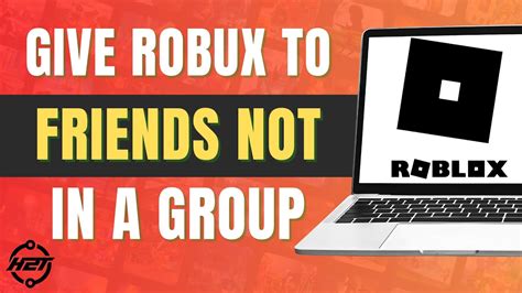 How To Give Robux To Friends Without Group Full Guide Youtube