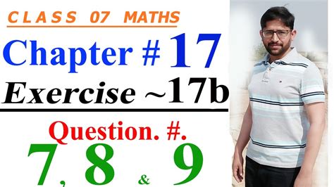 Mathematics Of Class 7 Oxford Countdown Mathematics Chapter17 Exercise 17b Q 07 08 And Q