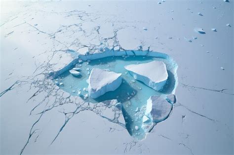 Iceberg Flotante Que Derrite El Concepto De Ecolog A Del Glaciar Foto