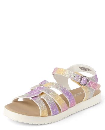 Girls Ombre Glitter Sandals | The Children's Place - MULTI CLR