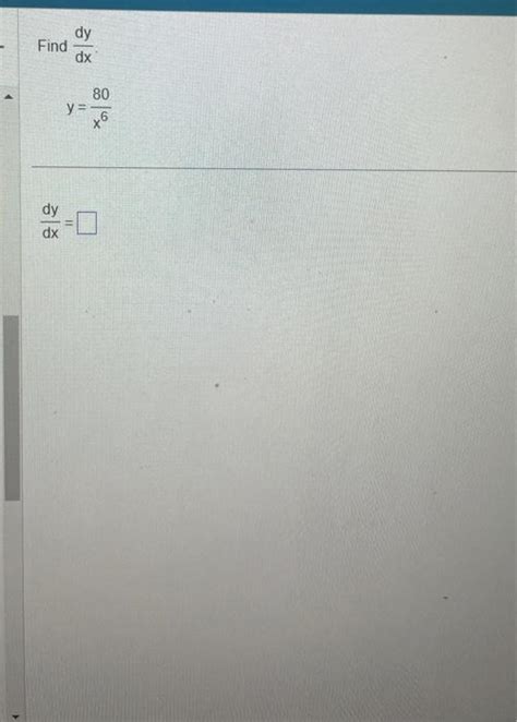 Solved Find The Derivative Dxd 3x−x5 Dxd 3x−x5 Find Dxdy