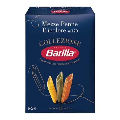 Barilla Mezze Penne Tricolore Üç Renkli Kalem Makarna 500 G Macroonline