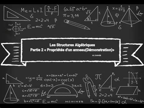 Les Structures Alg Briques Partie Propri T S D Un Anneau