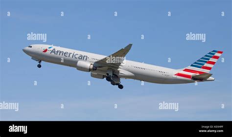 American Airlines Airbus A330 N273ay Taking Off From London Heathrow