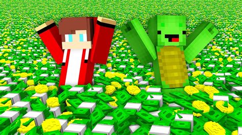 Mikey And Jj Have Infinite Money In Minecraft Maizen Security House