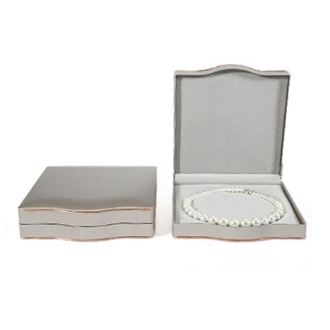 Jewelry Box For Pearl Necklace Silver Grey Jewelry For Women Fashion Diamond And Pearl