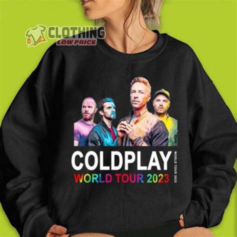 Coldplay Music Of The Spheres Tour Dates 2023 World Tour T Shirt