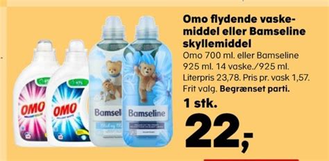 Omo Vaskemiddel Flydende Tilbud Hos Kvickly