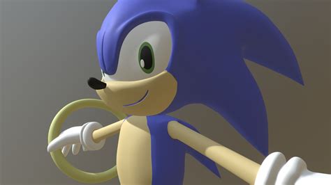 Character Design- Sonic - 3D model by lukas_chinome [52749e3] - Sketchfab