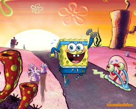 Spongebob And Gary Wallpaper Spongebob Squarepants Wallpaper