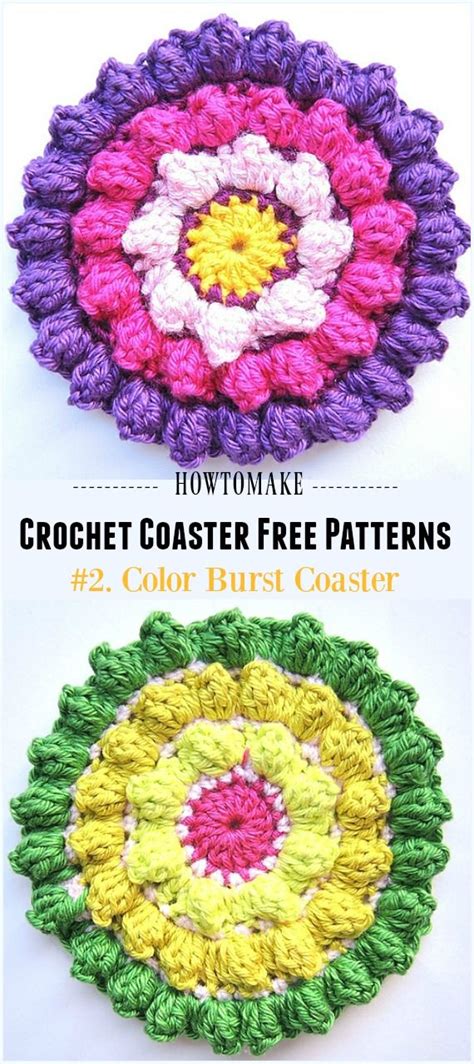 Easy Crochet Coaster Free Patterns Any Beginners Can Try Crochet