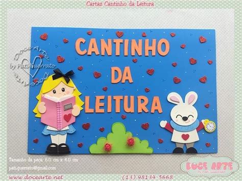 Pin De Talie Fernandes Em Trabalhos Em Eva Cantinho Da Leitura