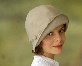 Eleanor 1920s 1930s Cloche Hat For Summer Or Autumn Custom Size Linen