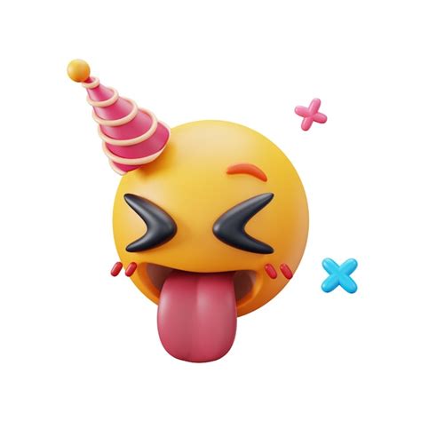 Icono Loco 3d Para Fiesta Emoji Archivo PSD Premium