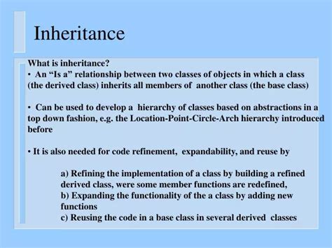 Ppt Inheritance Powerpoint Presentation Free Download Id3806426