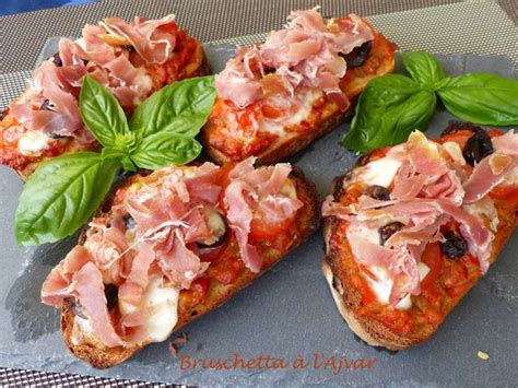 Recettes De Bruschetta Et Jambon Cru