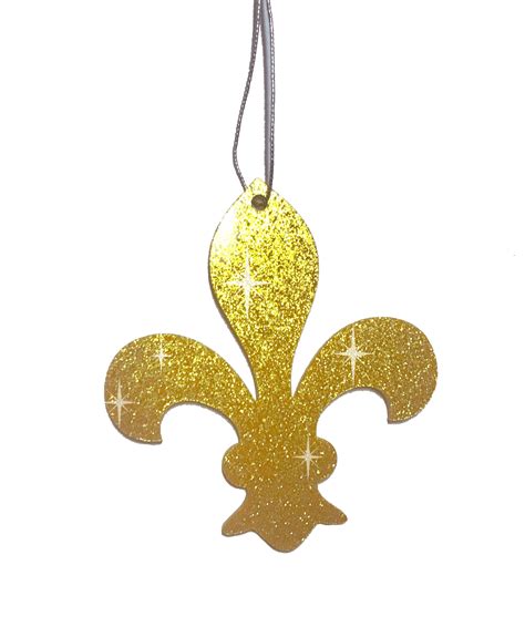 Gold Glitter Fleur De Lis Ornament Louisiana Ts And Gallery Inc