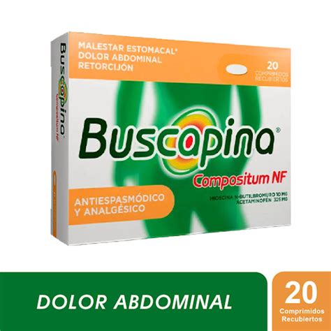 Buscapina Compositum Nf N Butilbromuro De Hioscina Acetaminofen Mg