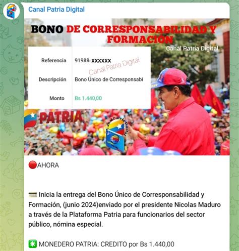 BONOS ACTIVOS De La Patria 3 De Junio 2024 NUEVOS MONTOS FECHAS