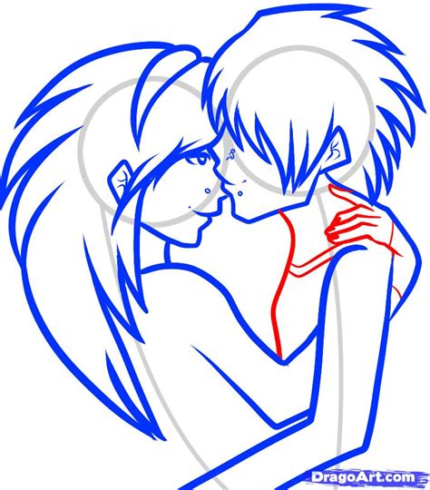 How To Draw An Emo Couple Emo Couple Step By Step Anime People