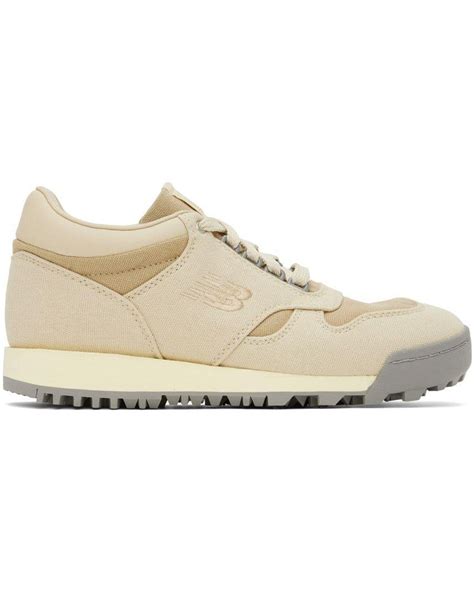 New Balance Beige Rainier Sneakers in Black | Lyst