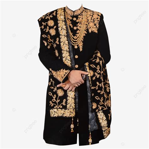 Men Panjabi Black Transparent Clipart And Psd Panjabi Full Dress