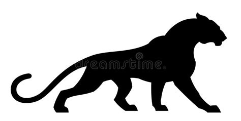 Black Cougar Stock Vector Illustration Of Design Panther 124066208