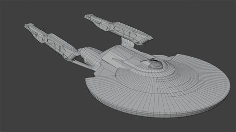 3D model Star Trek Neo-Constitution-Class Starship VR / AR / low-poly ...